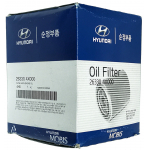 Фото фильтр масляный hyundai 26330-4x000 масляный (резьба)