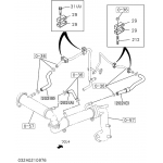 Фото патрубок egr - zevs peb-5860 - isuzu 8-97386-586-0 (ø16 mm) патрубки