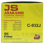 Фото фильтр масляный js asakashi c-932j масляный (резьба)