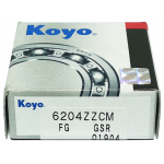 Фото подшипник маховика koyo 6204zzcm - mitsubishi fuso, canter (20x47x14) подшипники двс и навесн.