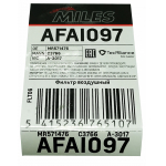 Фото фильтр воздушный miles afai097 (a-3017) воздушный (прямоугольный)