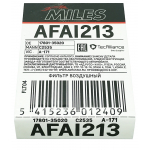 Фото фильтр воздушный miles afai213 (a-171) воздушный (прямоугольный)