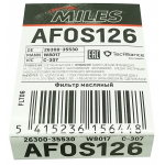 Фото фильтр масляный miles afos126 (c-307) масляный (резьба)
