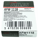 Фото фильтр салонный miles afw-1118 (toyota 88568-02030) салонный фильтр