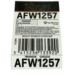 Фото фильтр салонный miles afw1257 салонный фильтр