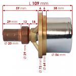 Фото термостат tama wt73-79 (ø 73 mm 79°c) термостат
