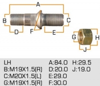Фото шпилька masuma mls-031 (m20xm19) левая шпильки