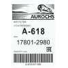 Фото фильтр воздушный aurochs a-618 (17801-2980) воздушный (круглый)