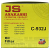 Фото фильтр масляный js asakashi c-932j масляный (резьба)