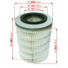 Фото фильтр воздушный parts-mall pmc pag-024 (a-3003) воздушный (круглый)