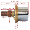 Фото термостат tama wt73-79 (ø 73 mm 79°c) термостат