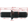 Фото шпилька + футорка + гайки u.d.p.d. bw30lh (m19x1.5) шпильки